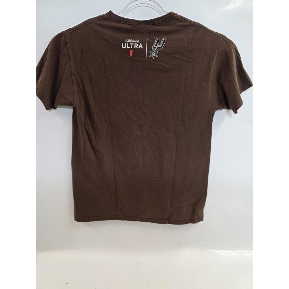 San Antonio Spurs Shirt Mens‎ Large Brown NBA Basketball Graphic Michelob Ultra - Picture 3 of 6
